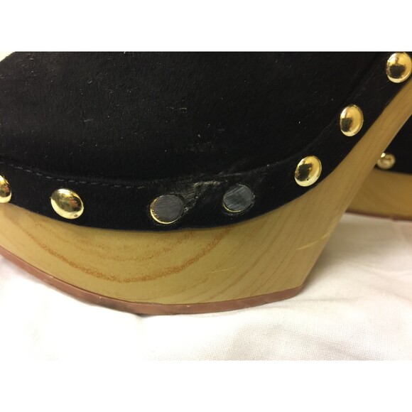 H&M women Platform slip on open toes  black Sandals~Size EUR 39 US 8 - Picture 9 of 12